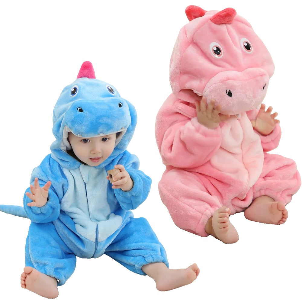 Babies Sky Blue or Pink Hooded Onesie 2-36mth 10205129 - Snuggle Time