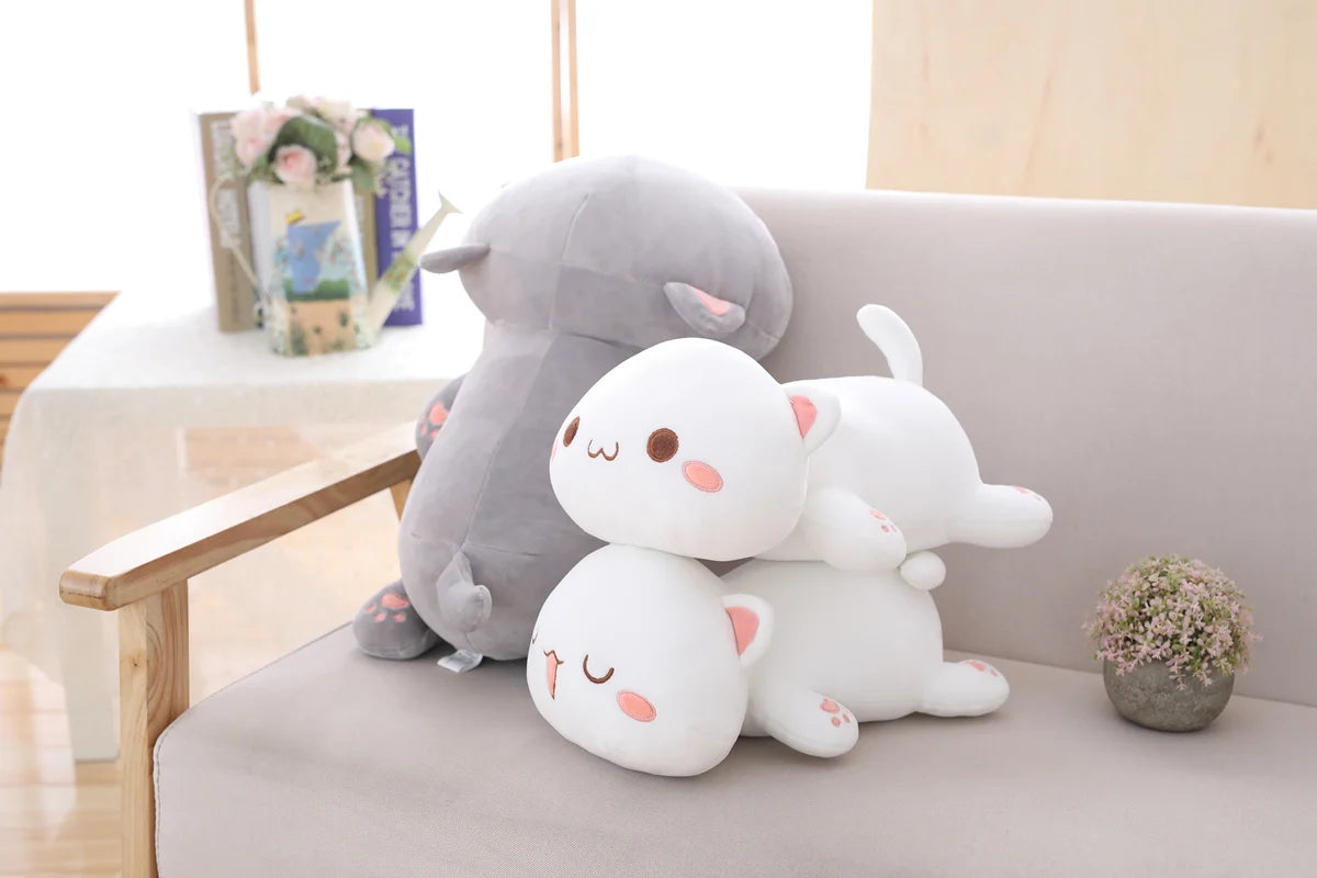 35/50/65cm Cute Plush Fat Head Cat 2 Colours 2 Designs 11201050 - Snuggle Time