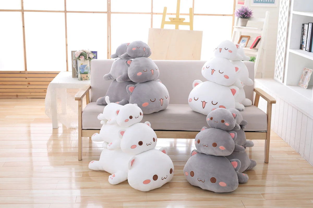 35/50/65cm Cute Plush Fat Head Cat 2 Colours 2 Designs 11201050 - Snuggle Time