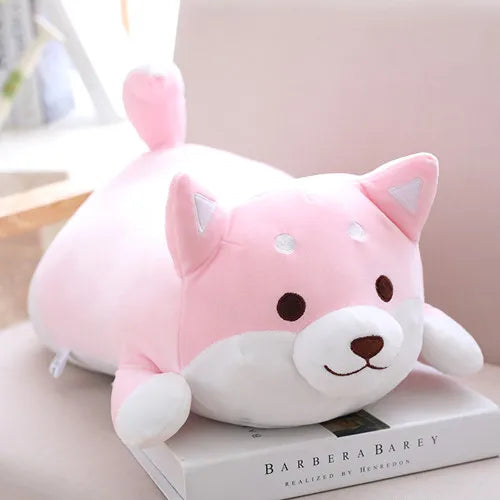35cm Cute Chunky Plush Dog 2 Colours 2 Designs 11201049 - Snuggle Time