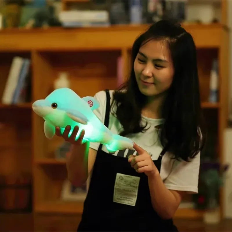 32cm Light-up Plush Dolphin Toy 4 Colours 11201043 - Snuggle Time