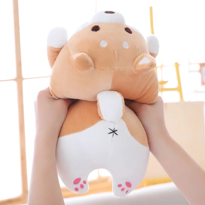 35cm Cute Chunky Plush Dog 2 Colours 2 Designs 11201049 - Snuggle Time