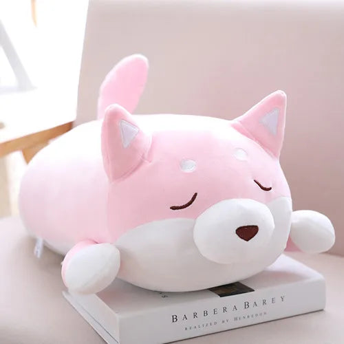 35cm Cute Chunky Plush Dog 2 Colours 2 Designs 11201049 - Snuggle Time