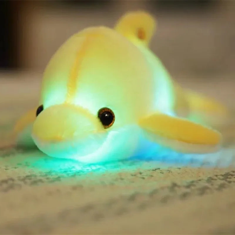 32cm Light-up Plush Dolphin Toy 4 Colours 11201043 - Snuggle Time