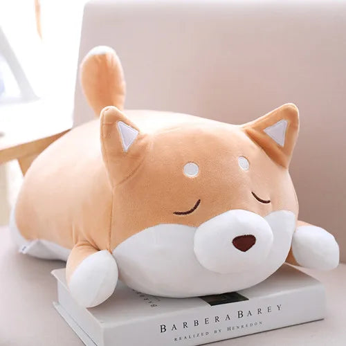 35cm Cute Chunky Plush Dog 2 Colours 2 Designs 11201049 - Snuggle Time
