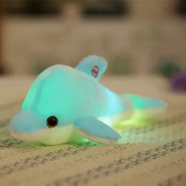 32cm Light-up Plush Dolphin Toy 4 Colours 11201043 - Snuggle Time