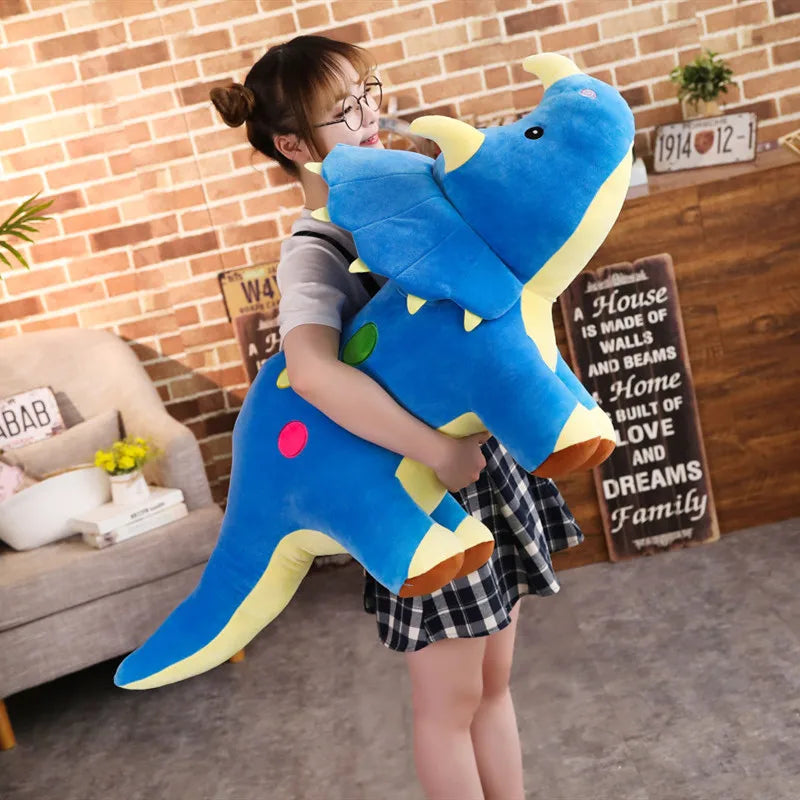 40/60/100cm Cute Plush Triceratops Dinosaur Toy 3 Colours 11201027 - Snuggle Time