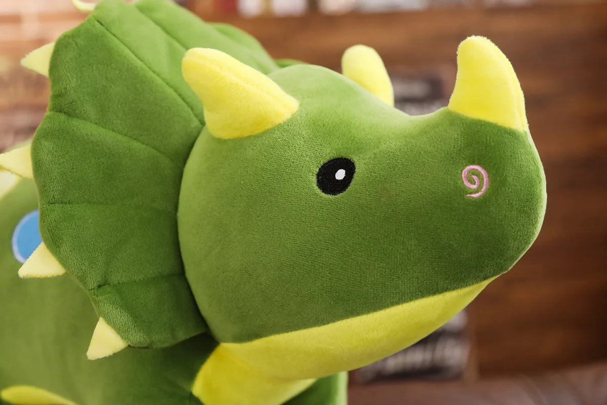 40/60/100cm Cute Plush Triceratops Dinosaur Toy 3 Colours 11201027 - Snuggle Time