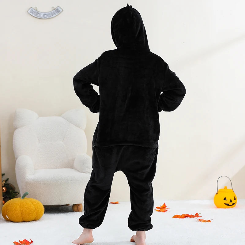 Kids Thick Hooded Penguin Onesie 2-11yrs 10205137 - Snuggle Time