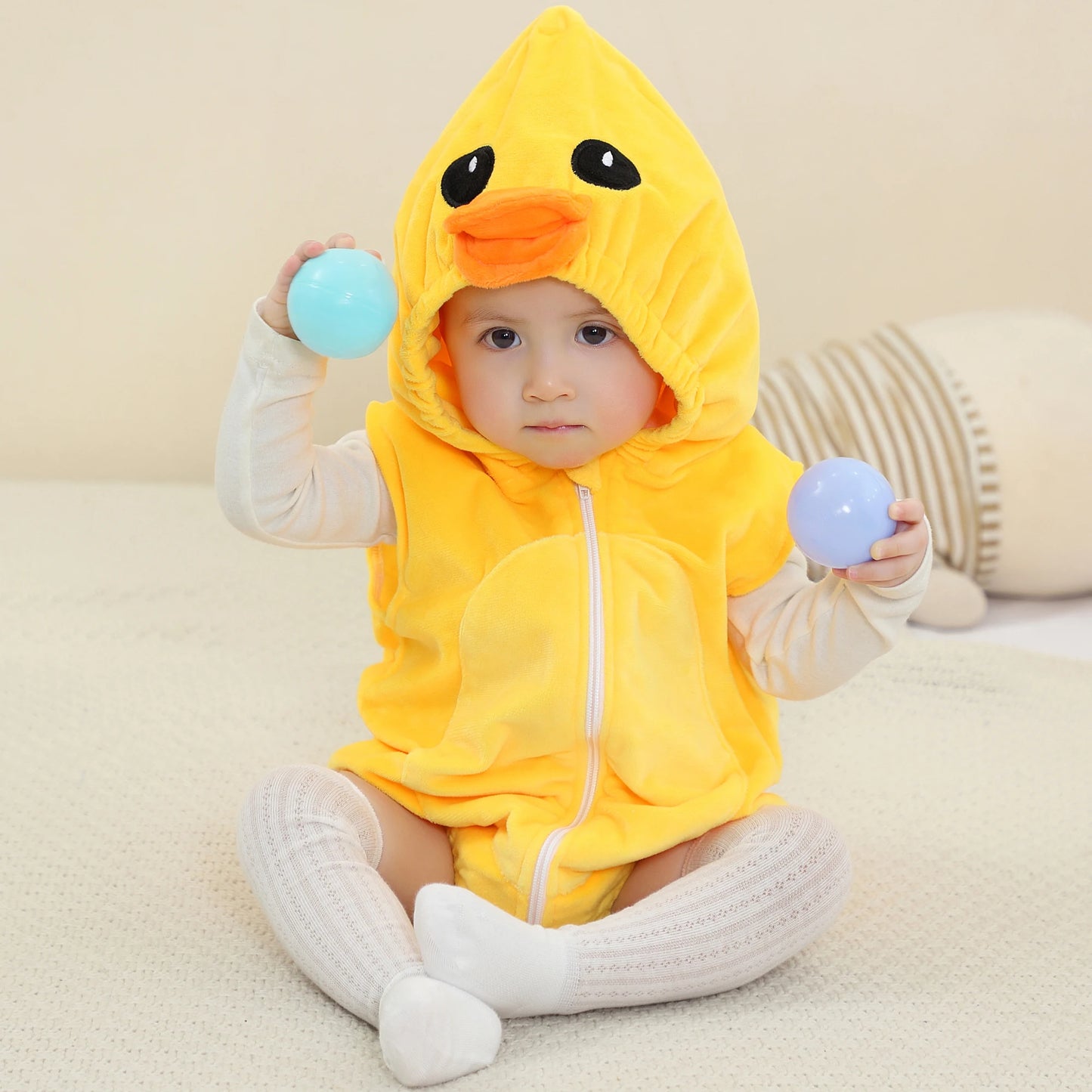 Newborn Sleeveless Duck Romper Suit 0-24mth 10205116 - Snuggle Time