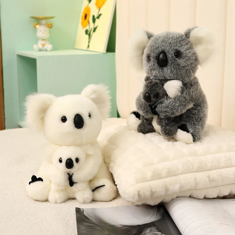 28cm Koala Bear with Baby Grey or White Plush Toy 11204196