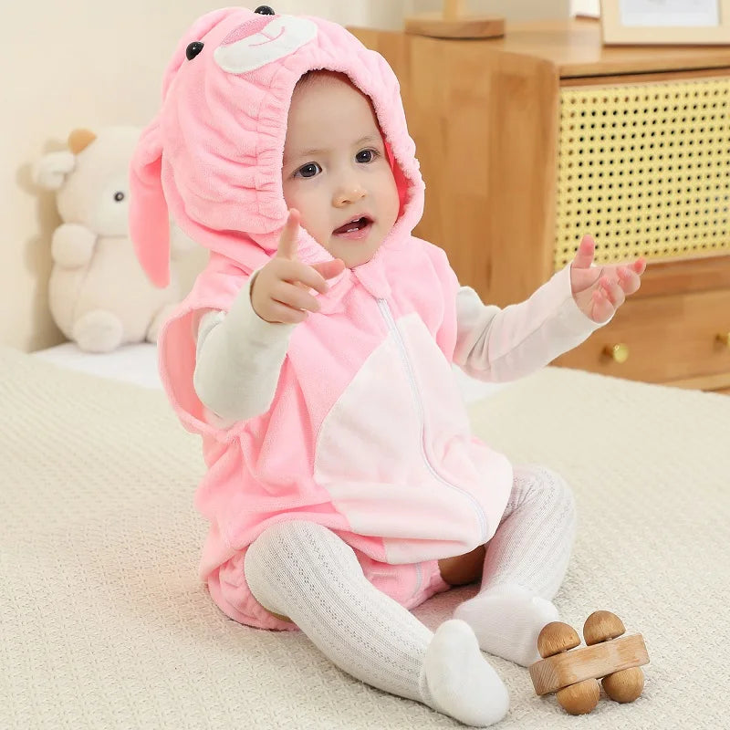 Newborn Sleeveless Pink Rabbit Romper Suit 0-24mth 10205122 - Snuggle Time