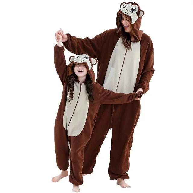 Family Dress-up Monkey Thick Onesie 3yrs-XL Adult 10205155 - Snuggle Time