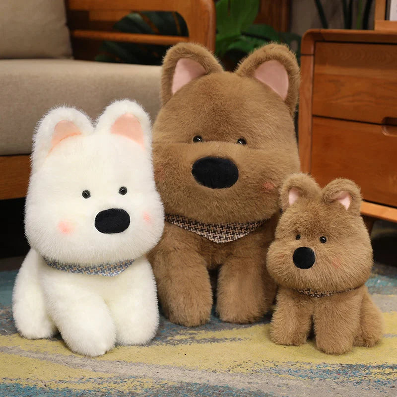 25/35/45cm Fluffy Cute Plush Dog 2 Colours 11201011 - Snuggle Time