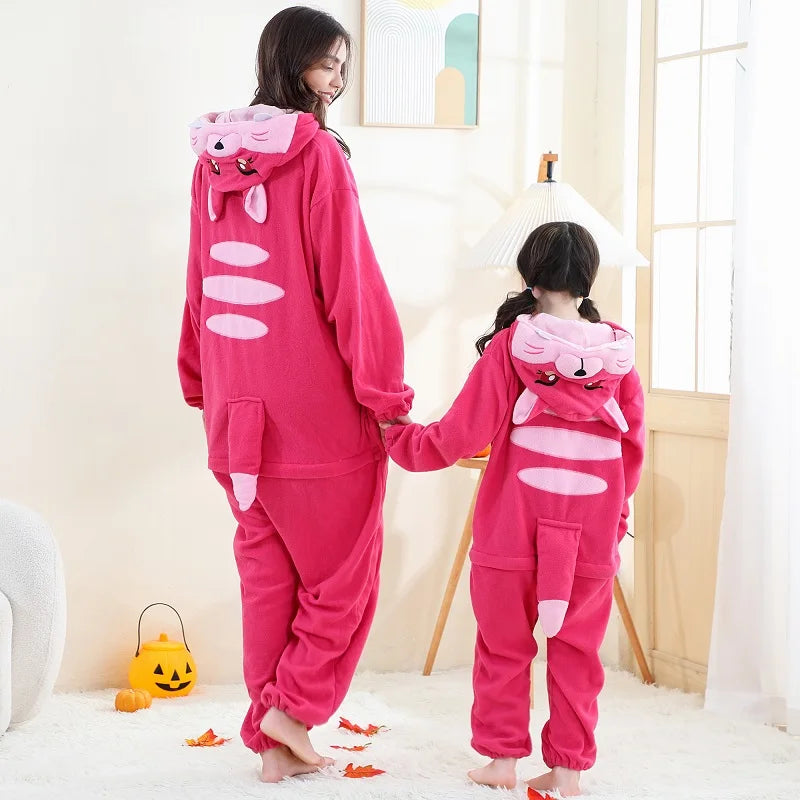 Family Dress-up Pink Fox Thick Onesie 3yrs-XL Adult 10205156 - Snuggle Time