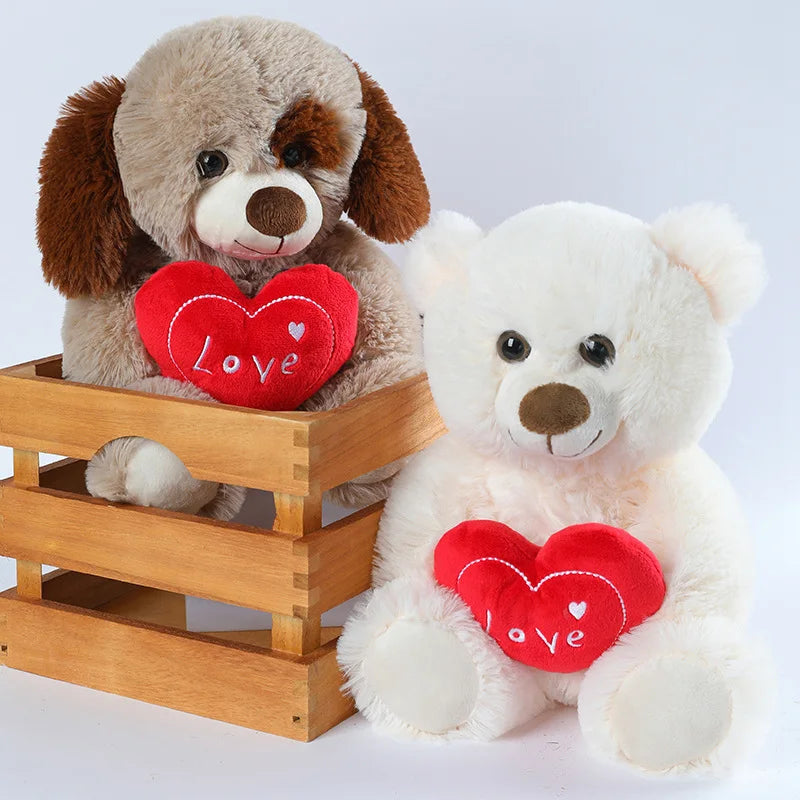 35cm Plush Love Teddy 3 Colours Available 11201002 - Snuggle Time