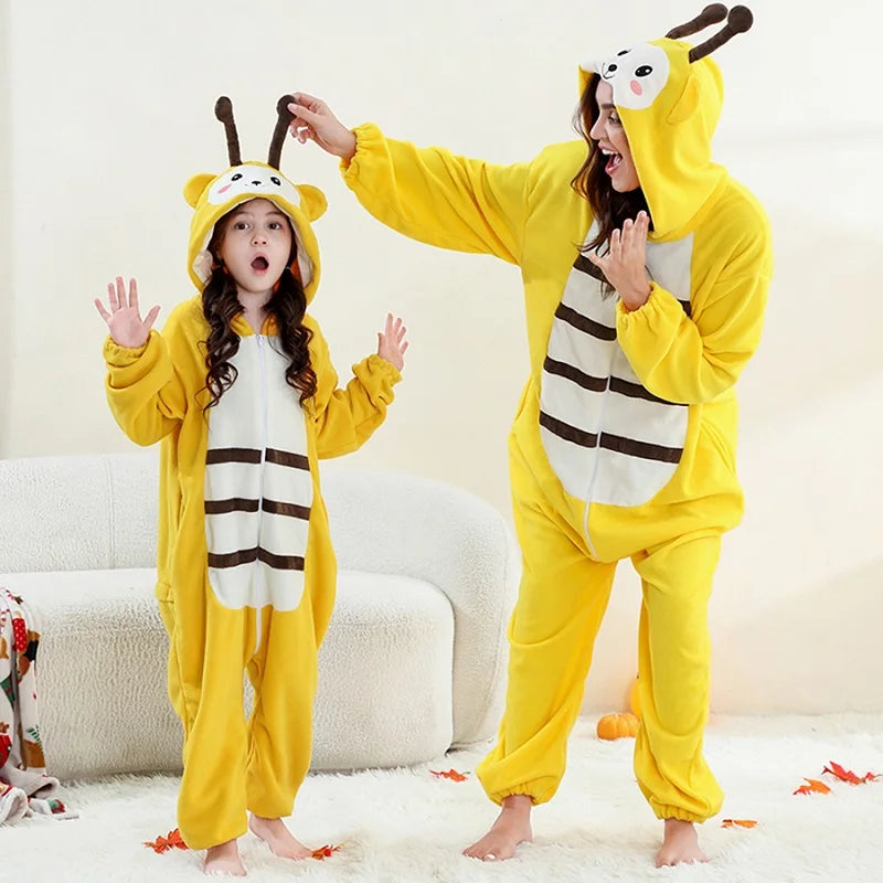 Family Dress-up Bumble Bee Thick Onesie 3yrs-XL Adult 10205153 - Snuggle Time