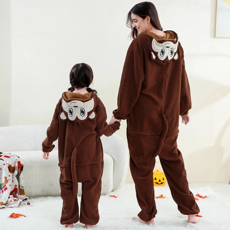 Family Dress-up Monkey Thick Onesie 3yrs-XL Adult 10205155 - Snuggle Time