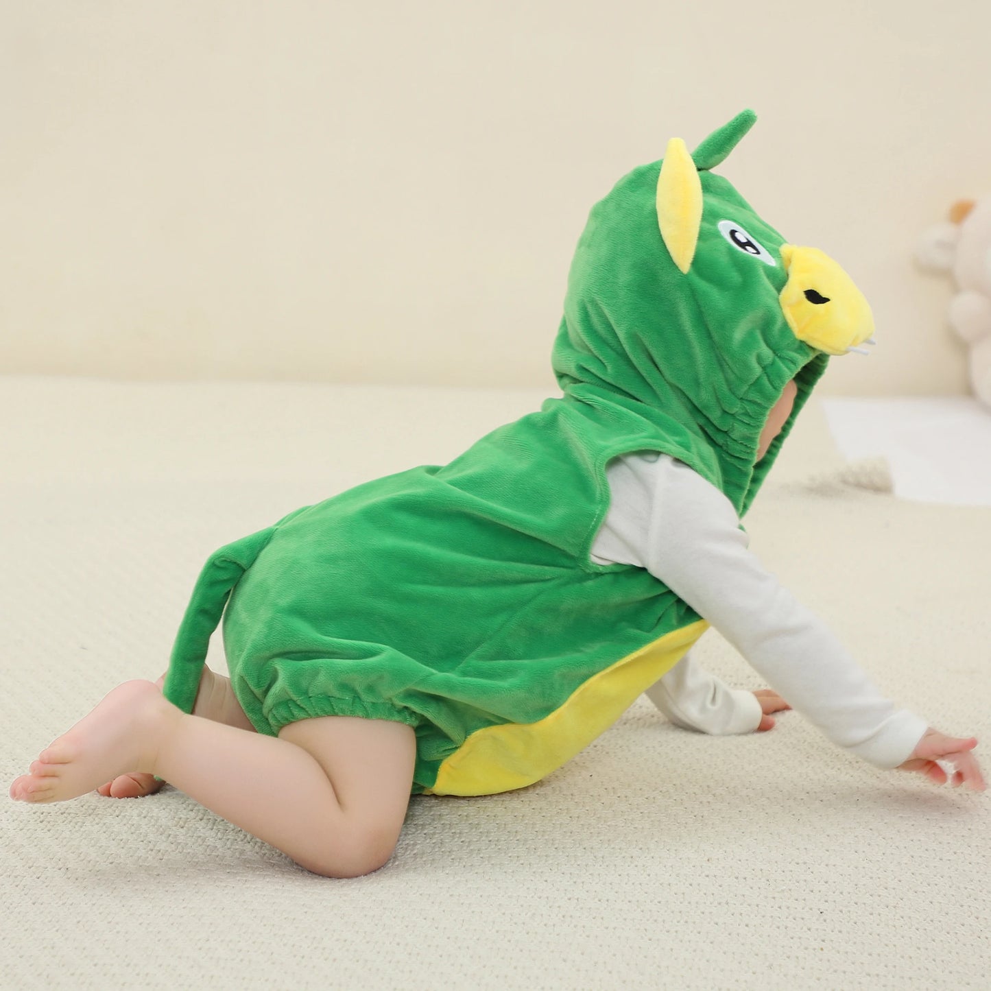 Newborn Sleeveless Dinosaur Romper Suit 0-24mth 10205117 - Snuggle Time