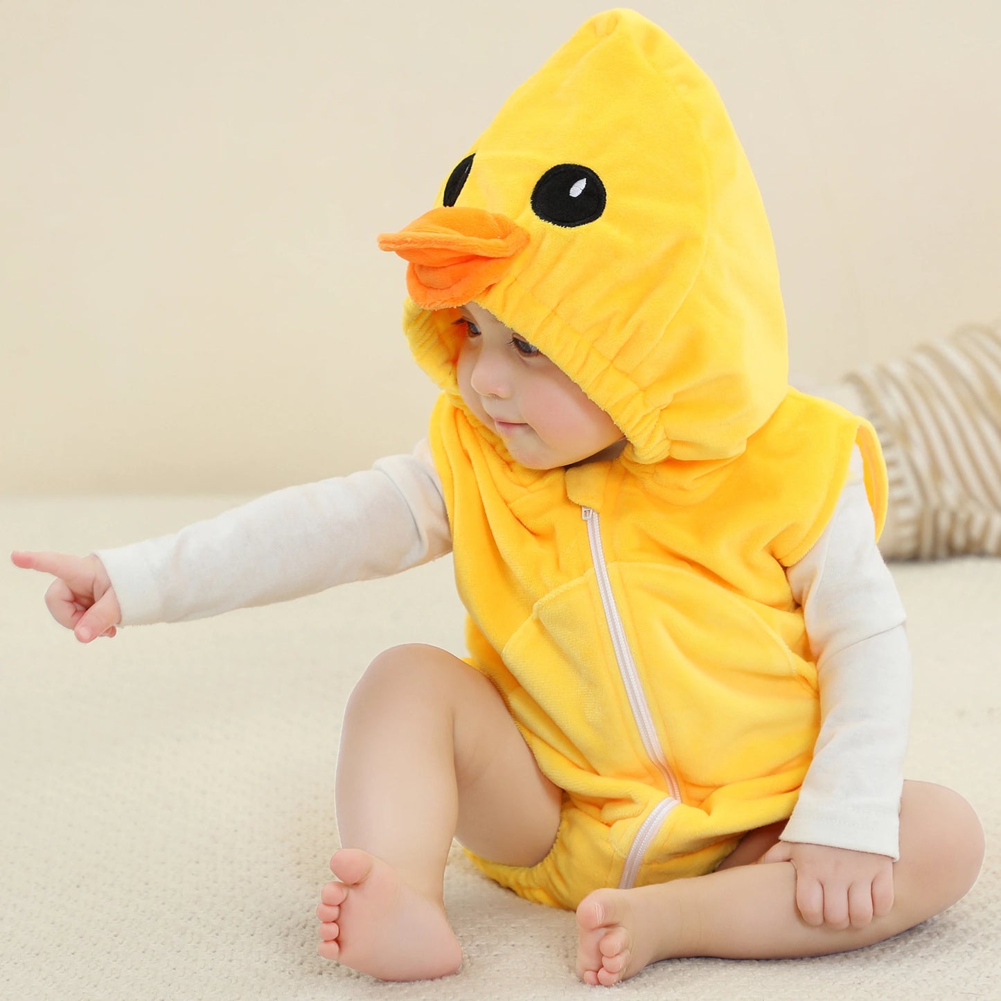 Newborn Sleeveless Duck Romper Suit 0-24mth 10205116 - Snuggle Time