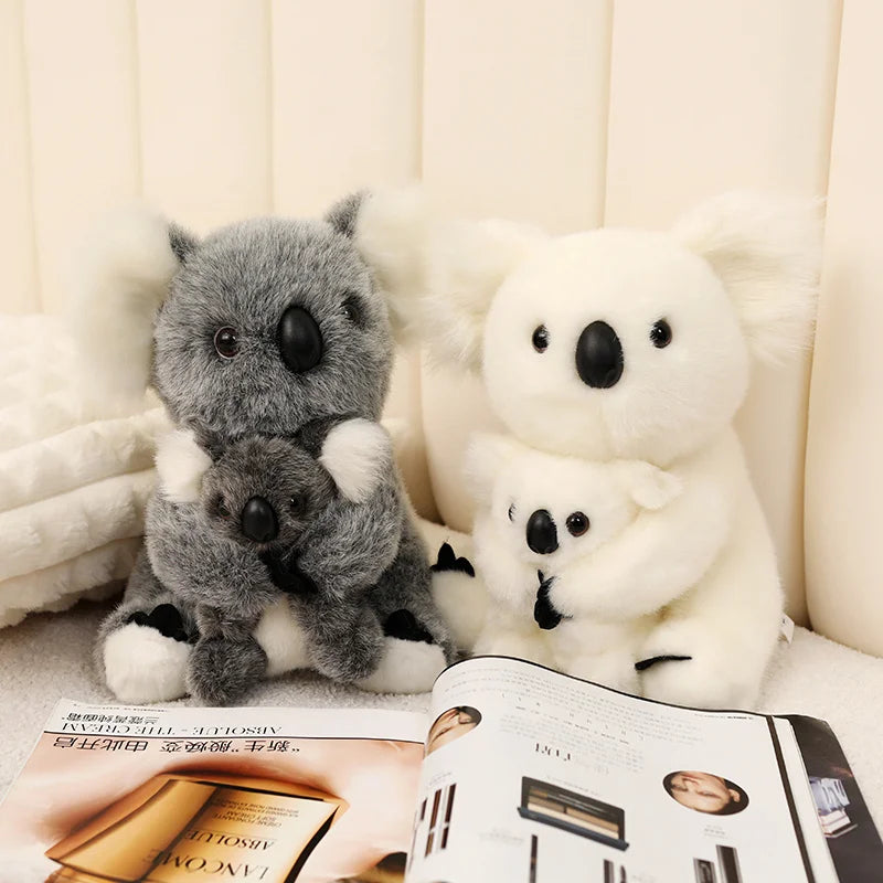 28cm Koala Bear with Baby Grey or White Plush Toy 11204196