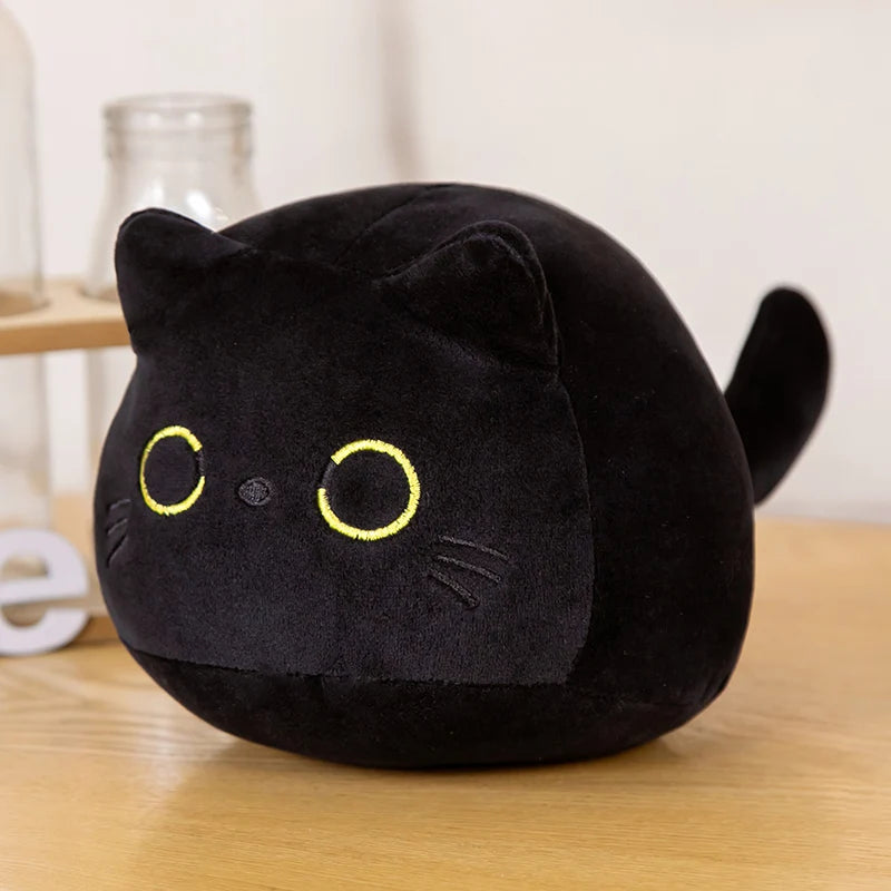 40/55/70cm Black Fat Plush Round Cat 2 Designs 11204158 - Snuggle Time