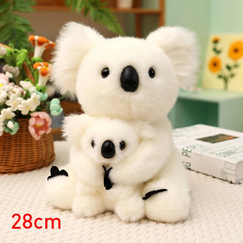 28cm Koala Bear with Baby Grey or White Plush Toy 11204196