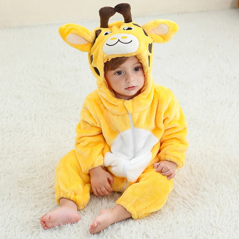 Babies Giraffe Hooded Onesie 2-36mth 10205128 - Snuggle Time