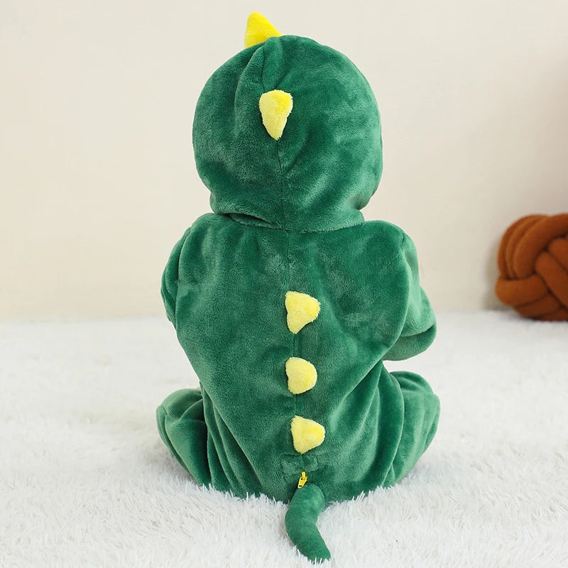 Babies Green or Blue Hooded Dinosaur Onesie 2-36mth 10205124 - Snuggle Time
