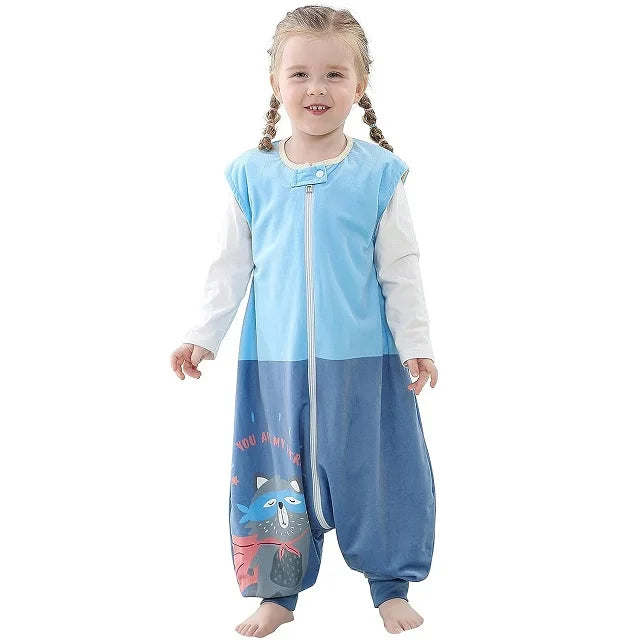 Kids Fun Cartoon Design Sleeveless Onesie 7 Designs 1-6yrs 10205145 - Snuggle Time