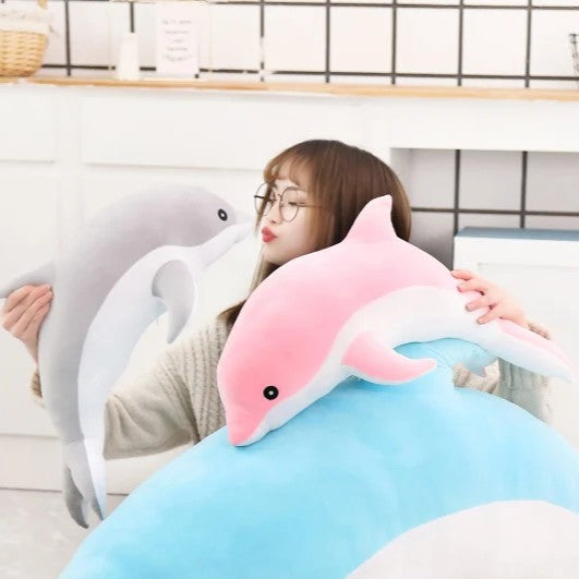 Small 30/50/70cm Soft Plush Dolphin Toy 3 Colours 11201034 - Snuggle Time