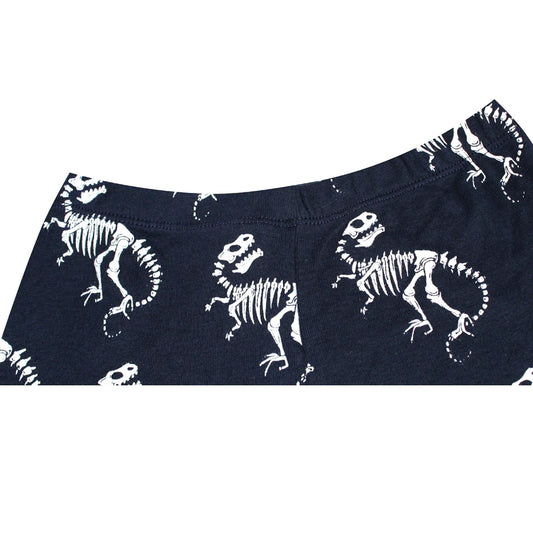 Boys Fossil Dinosaur 2pc Pyjama Shorts Set 18mth-8yrs 10202078 - Snuggle Time