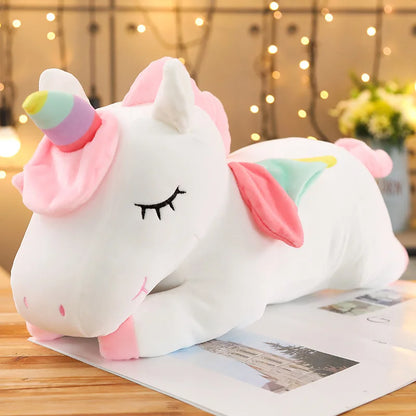Large White Plush Unicorn Toy 4 Sizes 11201006 - Snuggle Time