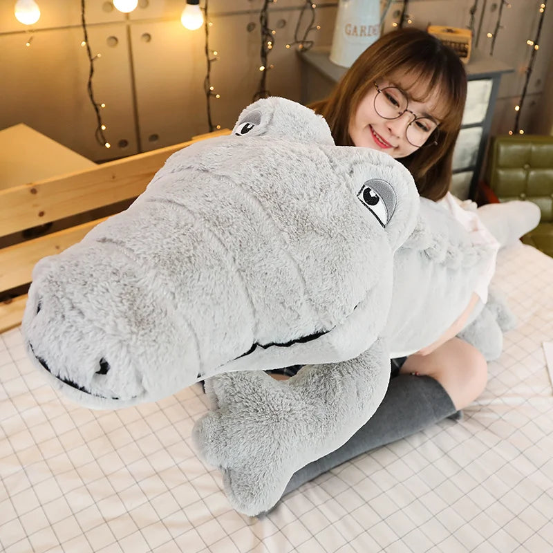 Large 100/120/150cm Soft Plush Cuddly Croc 4 Colours 11201053 - Snuggle Time