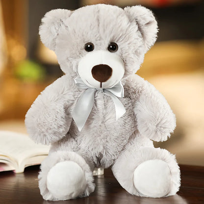 35cm Plush Teddy Bear with Bow Tie 7 Colours Available 11201001 - Snuggle Time