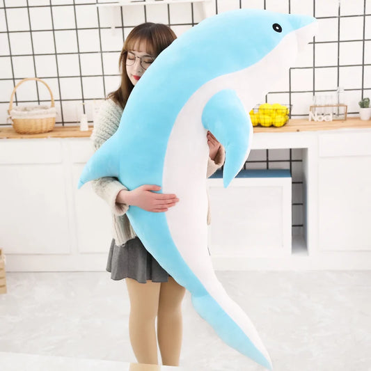 Large 100/120/140/160cm Soft Plush Dolphin Toy 3 Colours 11201033 - Snuggle Time