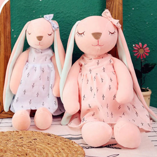 35cm Cute Plush Long Ear Bunny Rabbit 2 Colours 11201044 - Snuggle Time