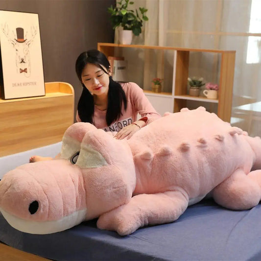 Large 100/120/150cm Soft Plush Cuddly Croc 4 Colours 11201053 - Snuggle Time