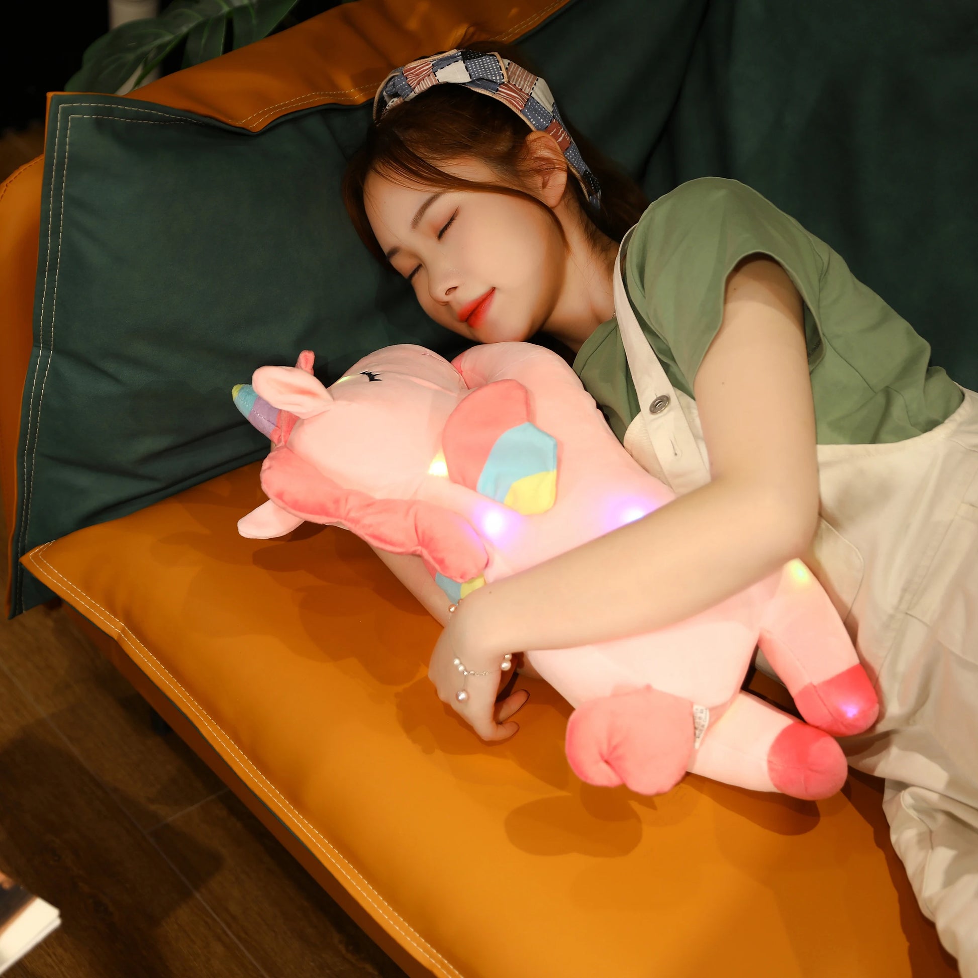 50cm Soft Plush Light-up Unicorn 2 Colours 11201057 - Snuggle Time