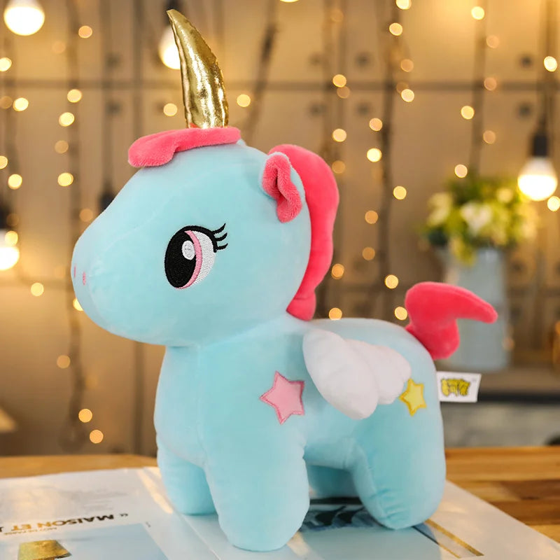 25/30/40cm Soft Plush Standing Unicorn 2 Colours 11201042 - Snuggle Time
