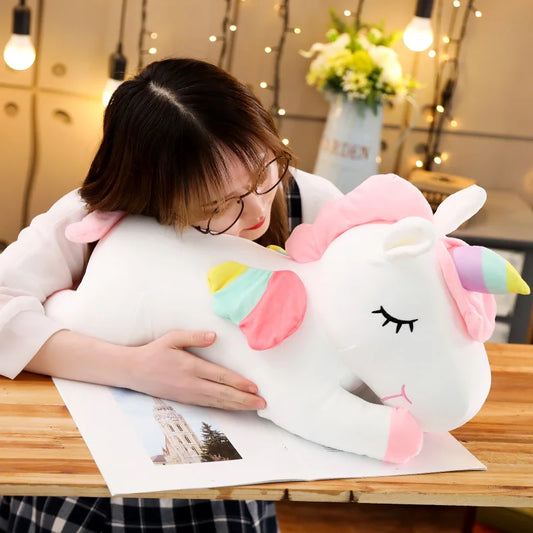 Large White Plush Unicorn Toy 4 Sizes 11201006 - Snuggle Time