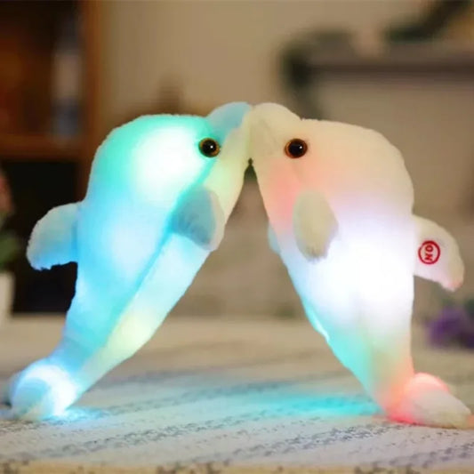 32cm Light-up Plush Dolphin Toy 4 Colours 11201043 - Snuggle Time