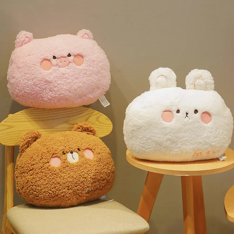 35cm Kawaii Plush Animal Cushion 5 Designs 11201037 - Snuggle Time