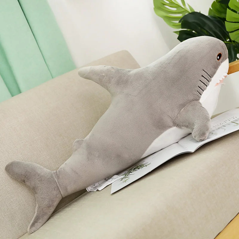 Large Shark Plush Toy 4 sizes 3 Colours 11201004 - Snuggle Time
