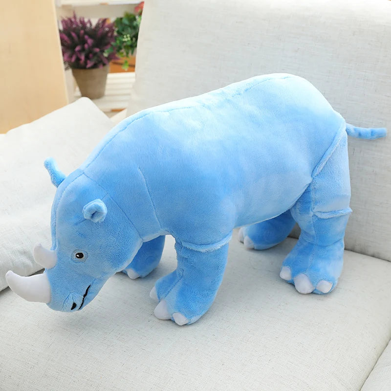 40/60cm Cute Plush Rhino Toy 3 Colours 11201026 - Snuggle Time