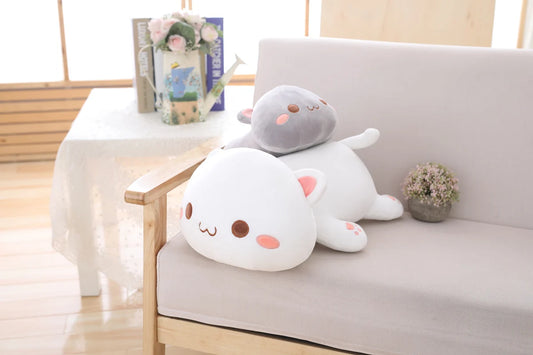 35/50/65cm Cute Plush Fat Head Cat 2 Colours 2 Designs 11201050 - Snuggle Time