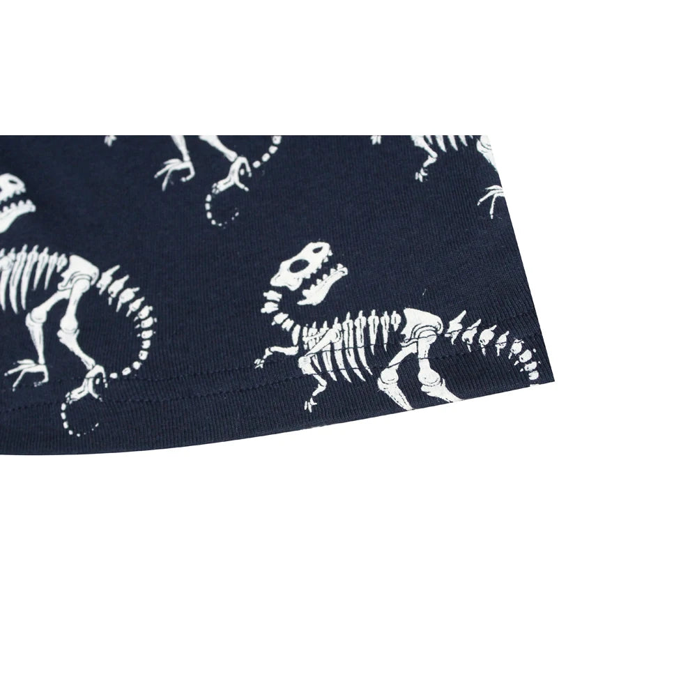 Boys Fossil Dinosaur 2pc Pyjama Shorts Set 18mth-8yrs 10202078 - Snuggle Time