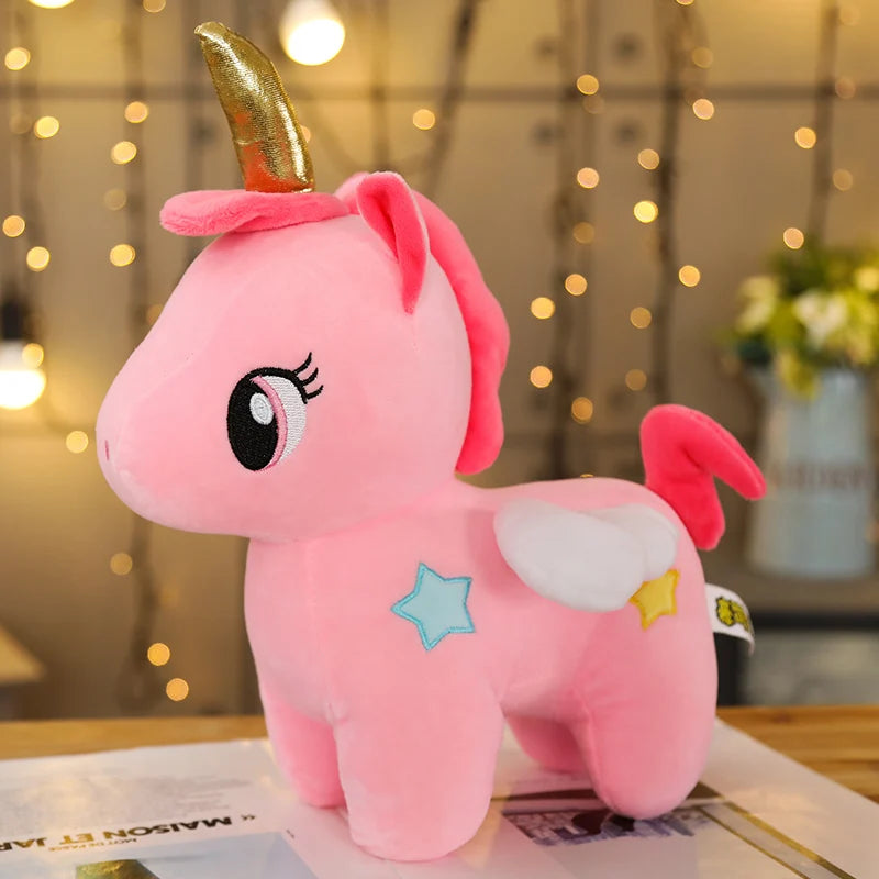 25/30/40cm Soft Plush Standing Unicorn 2 Colours 11201042 - Snuggle Time
