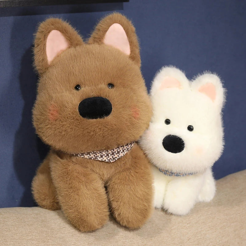 25/35/45cm Fluffy Cute Plush Dog 2 Colours 11201011 - Snuggle Time