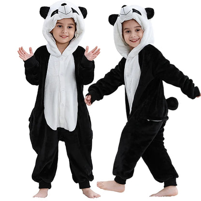 Kids Thick Hooded Panda Onesie 2-11yrs 10205140 - Snuggle Time